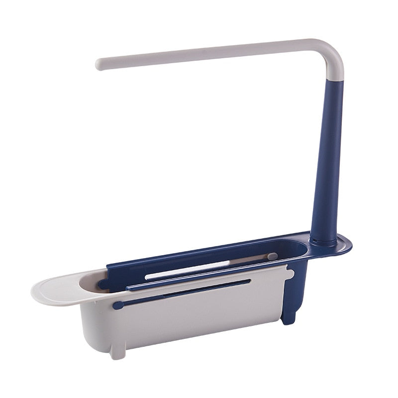 Telescopic sink rack